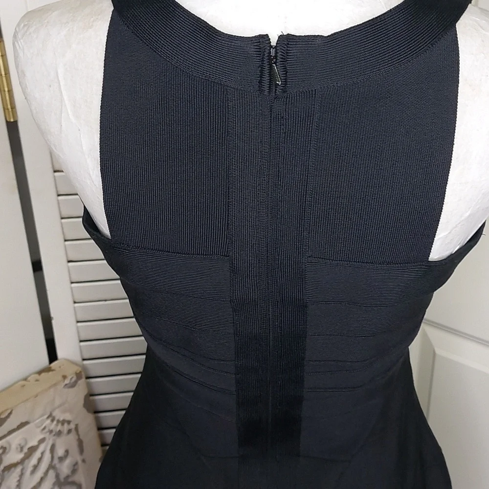 Alex & Eve Black Bodycon Bandage Dress Size 10 - Picture 9 of 10
